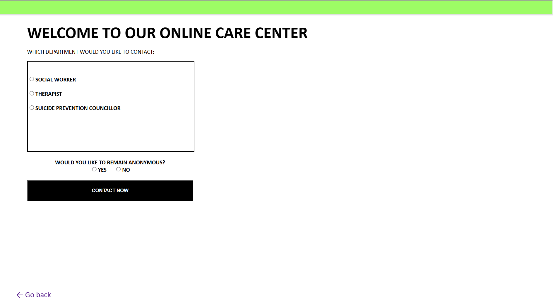 Online Care Center